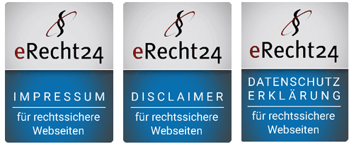 eRecht24 Sigel für rechtssichere Websites